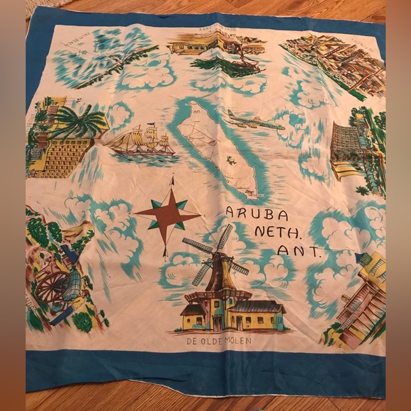 VINTAGE ARUBA SCARF - Picture 1 of 6
